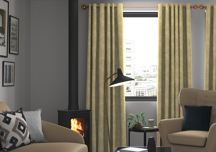 Buckingham, Natural - Made to Measure Curtains - Image 3